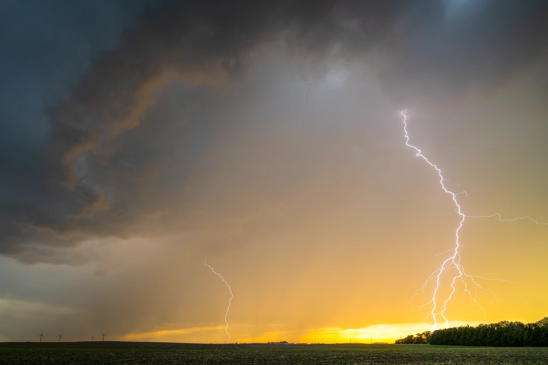 Lightning over Iowa